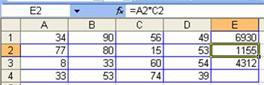 19. Какая Формула будет получена при копировании в E4 формулы из Е2? 1. =$А$2*$С$4; 2. =A2*$C$2; 3. =$А$2*С4; 4. =A4*C4.